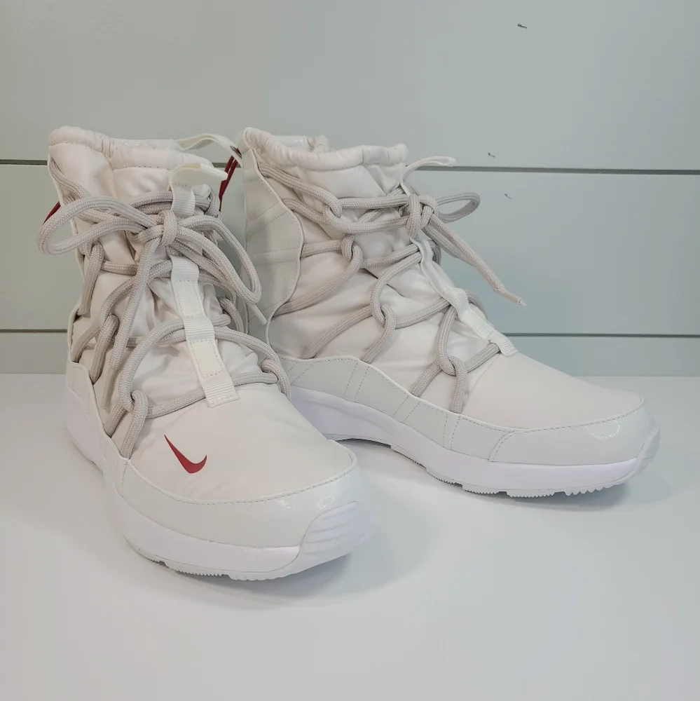Nike Tanjun High Rise Phantom Gym Red Desert Sand Size Women’s 9.5